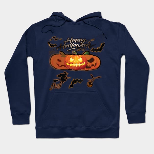 happy halloween Hoodie by Mirak-store 